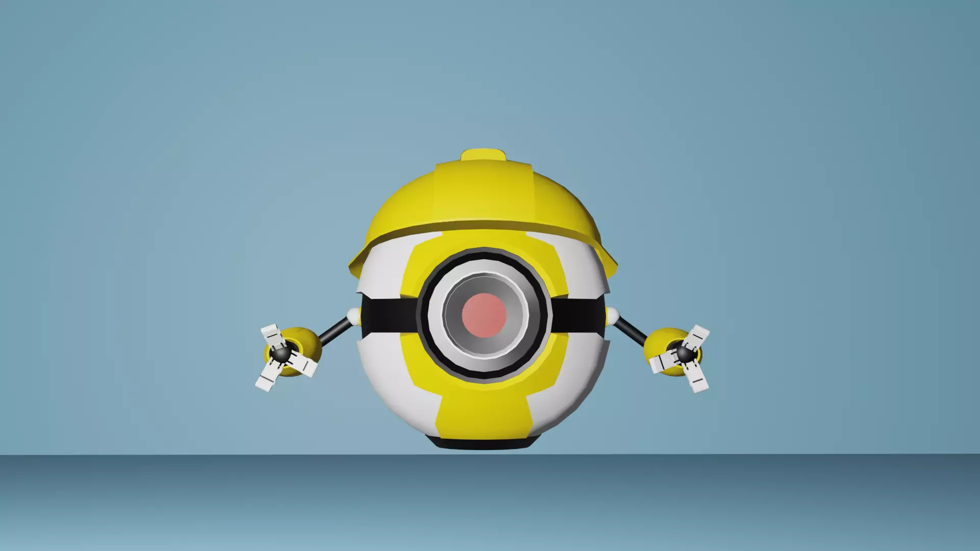 Worker Pod Low-poly 3D model_0