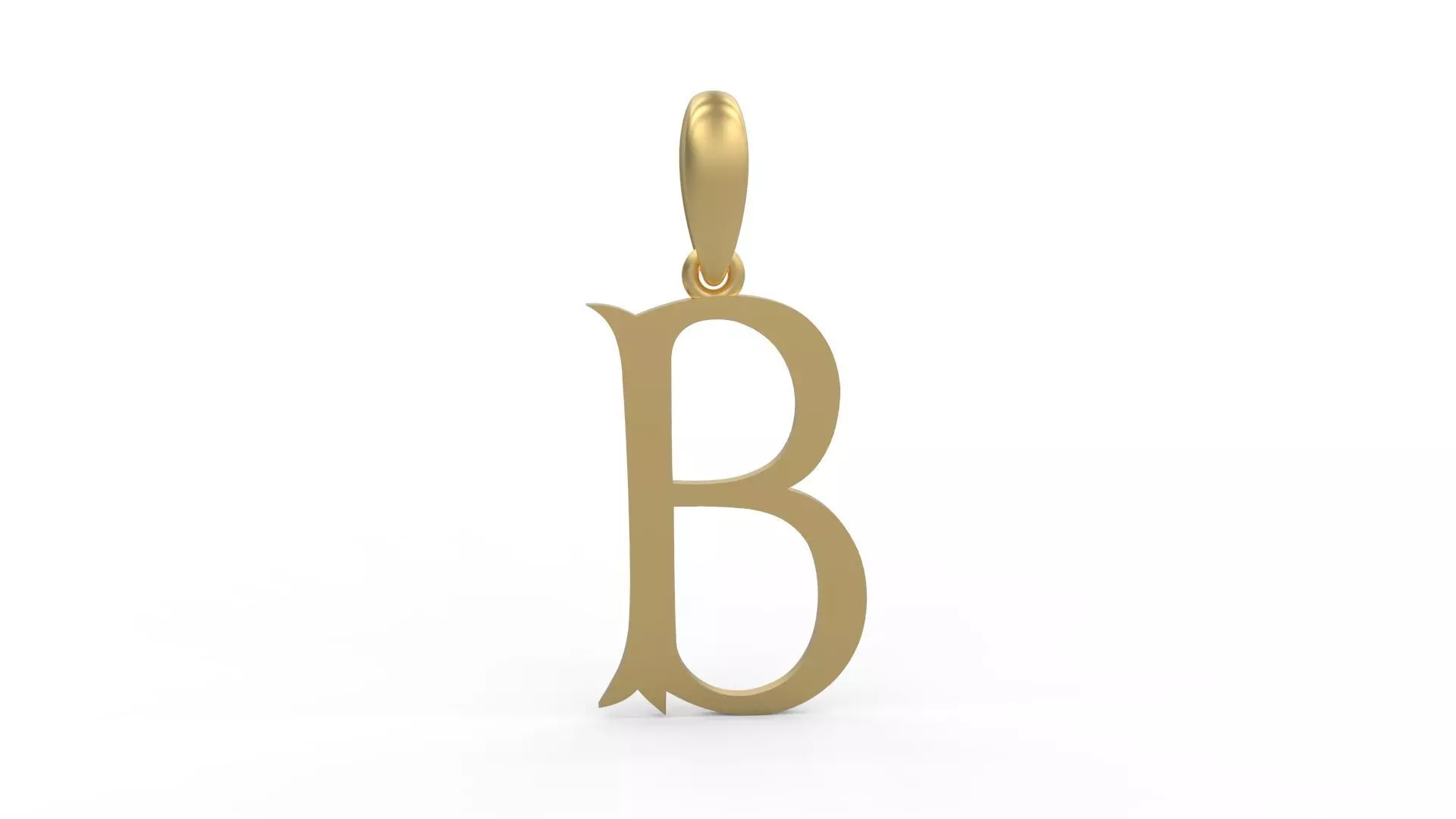 Initial Letters Pendant Storybook Ending B 3D print model_0