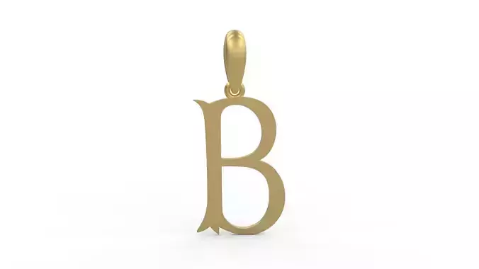 Initial Letters Pendant Storybook Ending B 3D print model