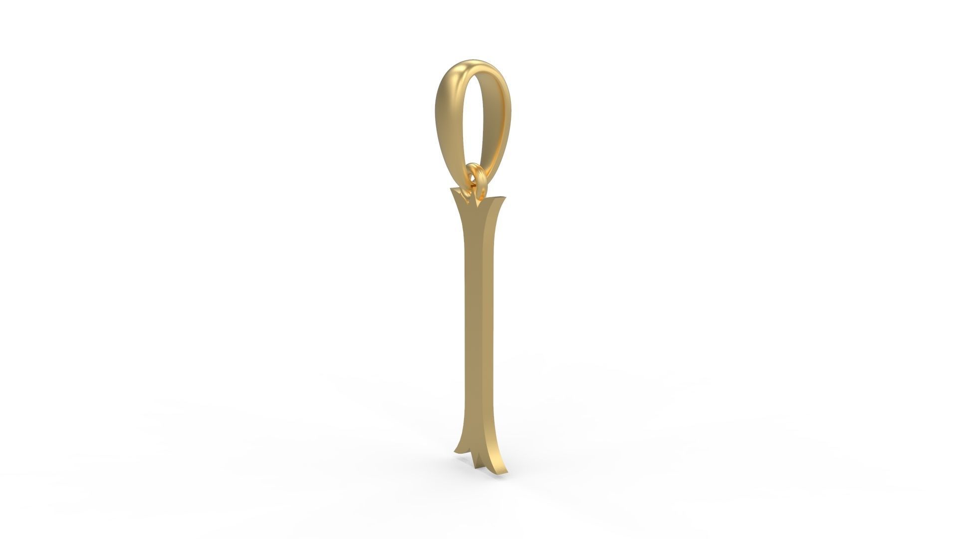 Initial Letters Pendant Storybook Ending I 3D print model_1