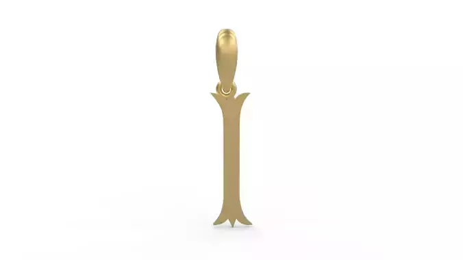 Initial Letters Pendant Storybook Ending I 3D print model