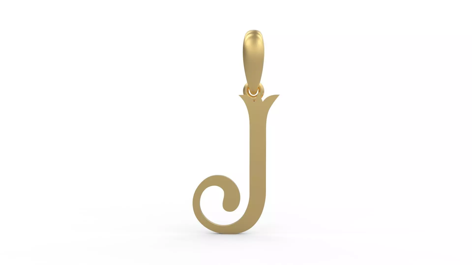 Initial Letters Pendant Storybook Ending J 3D print model_0