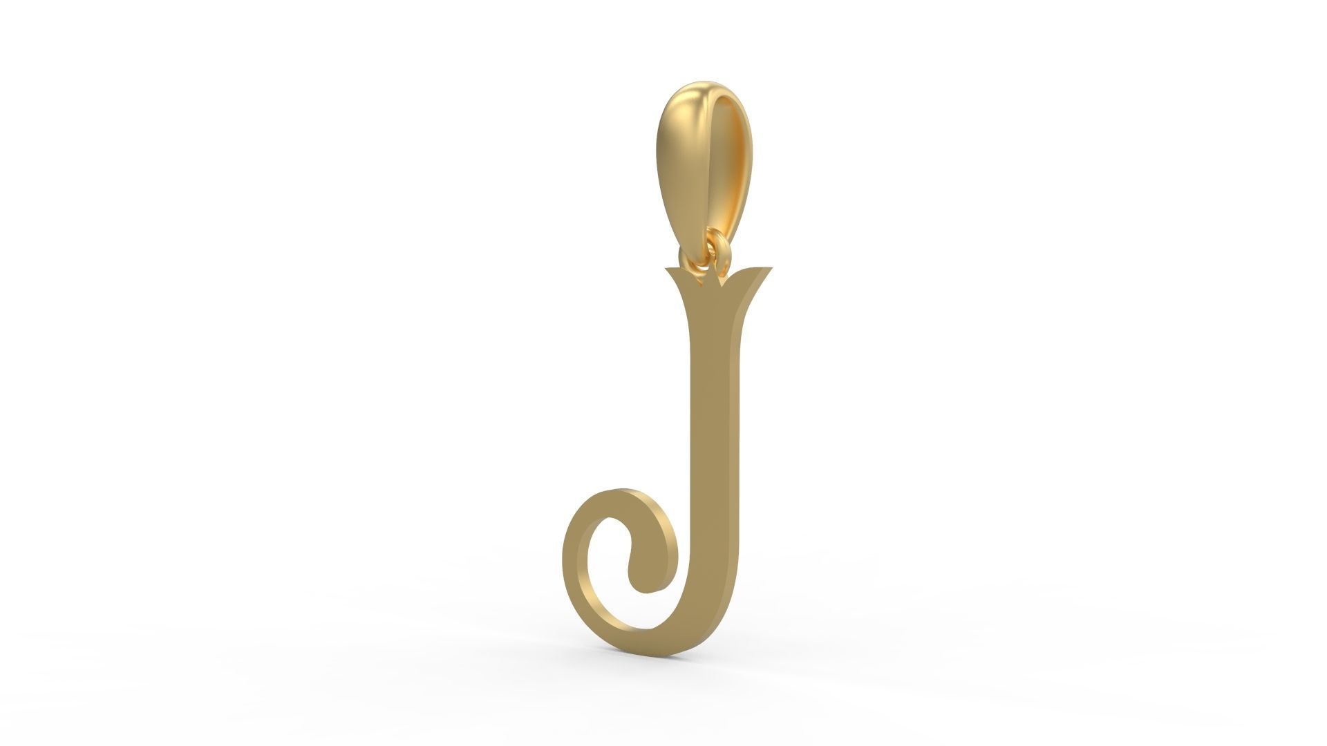 Initial Letters Pendant Storybook Ending J 3D print model_1