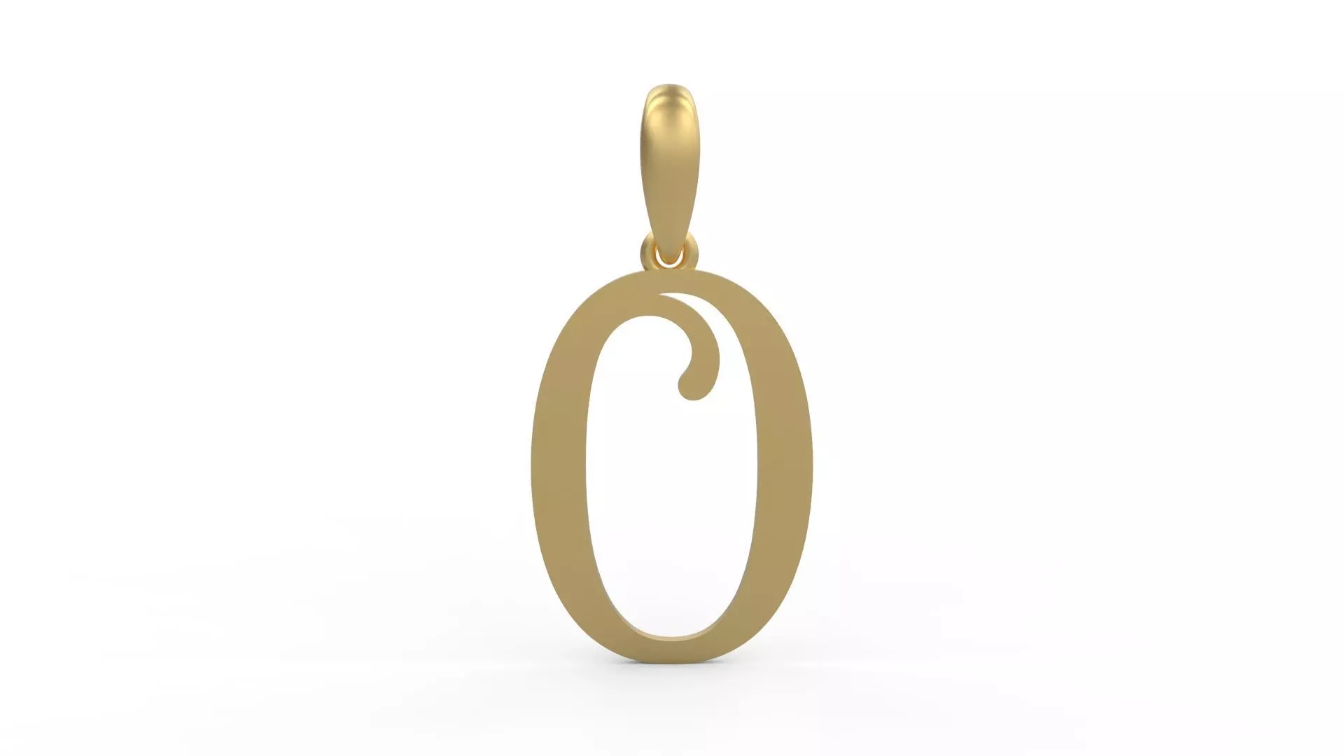 Initial Letters Pendant Storybook Ending O 3D print model_0