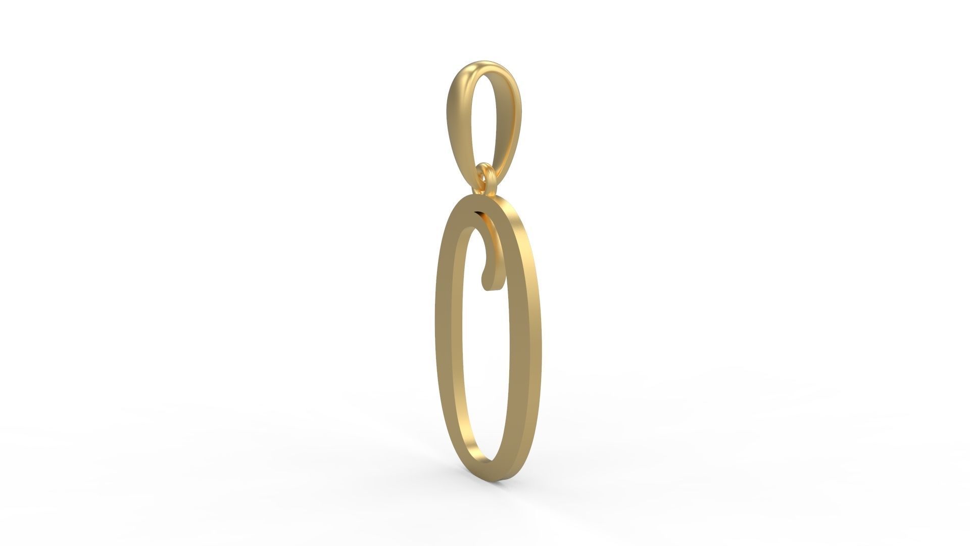 Initial Letters Pendant Storybook Ending O 3D print model_1