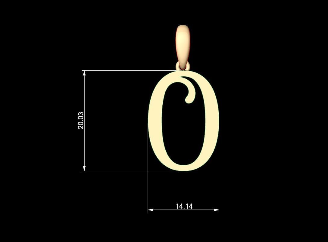 Initial Letters Pendant Storybook Ending O 3D print model_5
