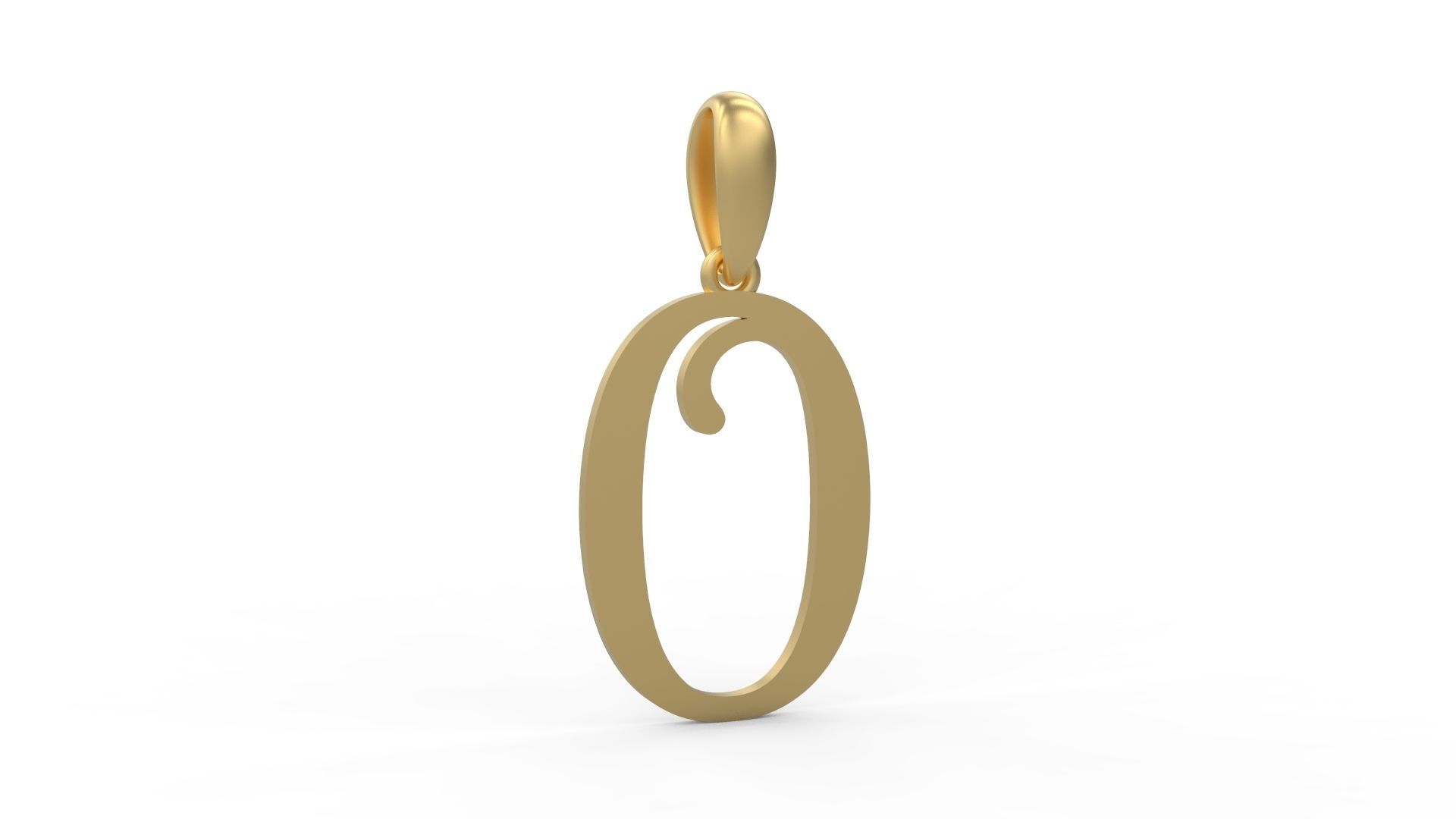 Initial Letters Pendant Storybook Ending O 3D print model_3