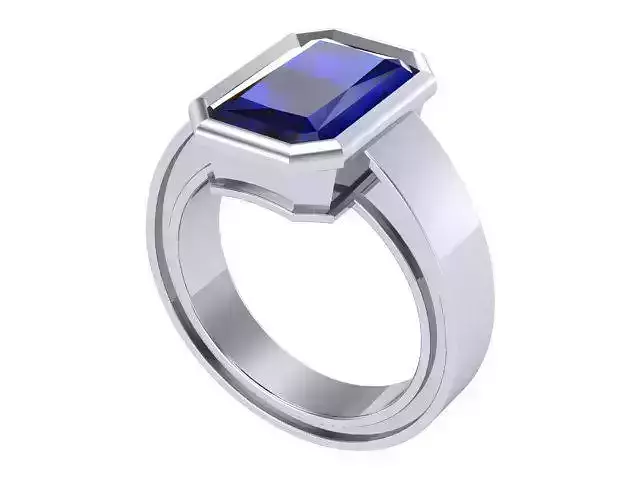 Emerald Cut Sapphire Ring