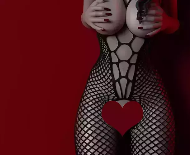 Fishnet Bodysuit 2 3D model