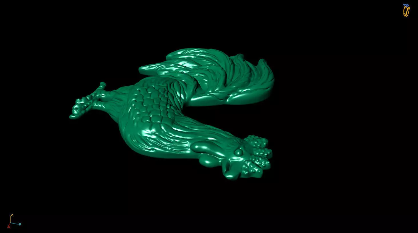 chicken 3d printed model 3D print model_0