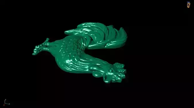 chicken 3d printed model