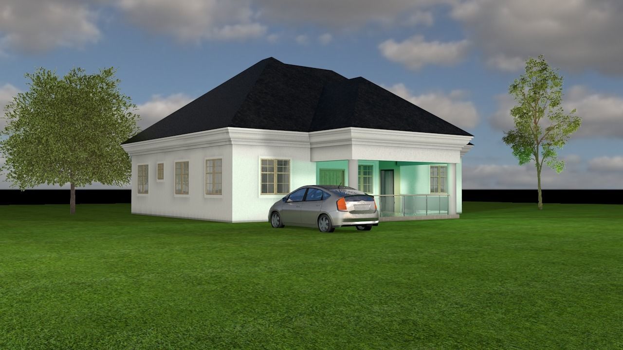 MODERN HOUSE 3D model_4