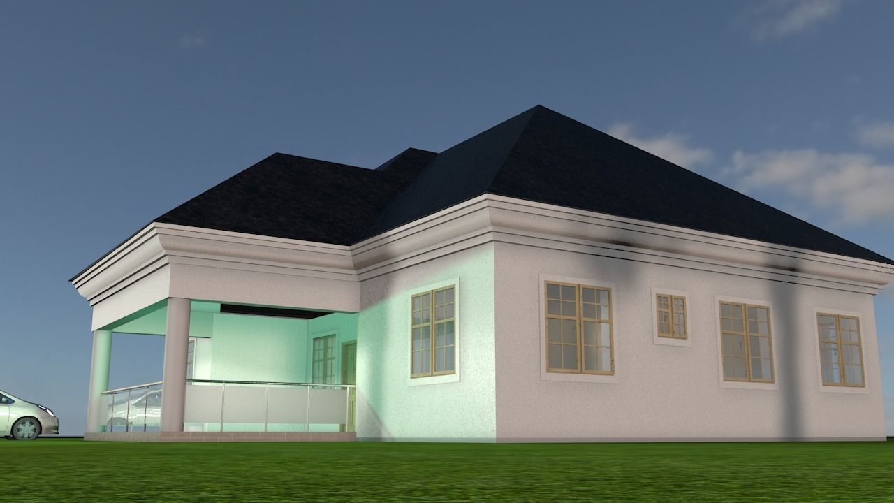 MODERN HOUSE 3D model_1