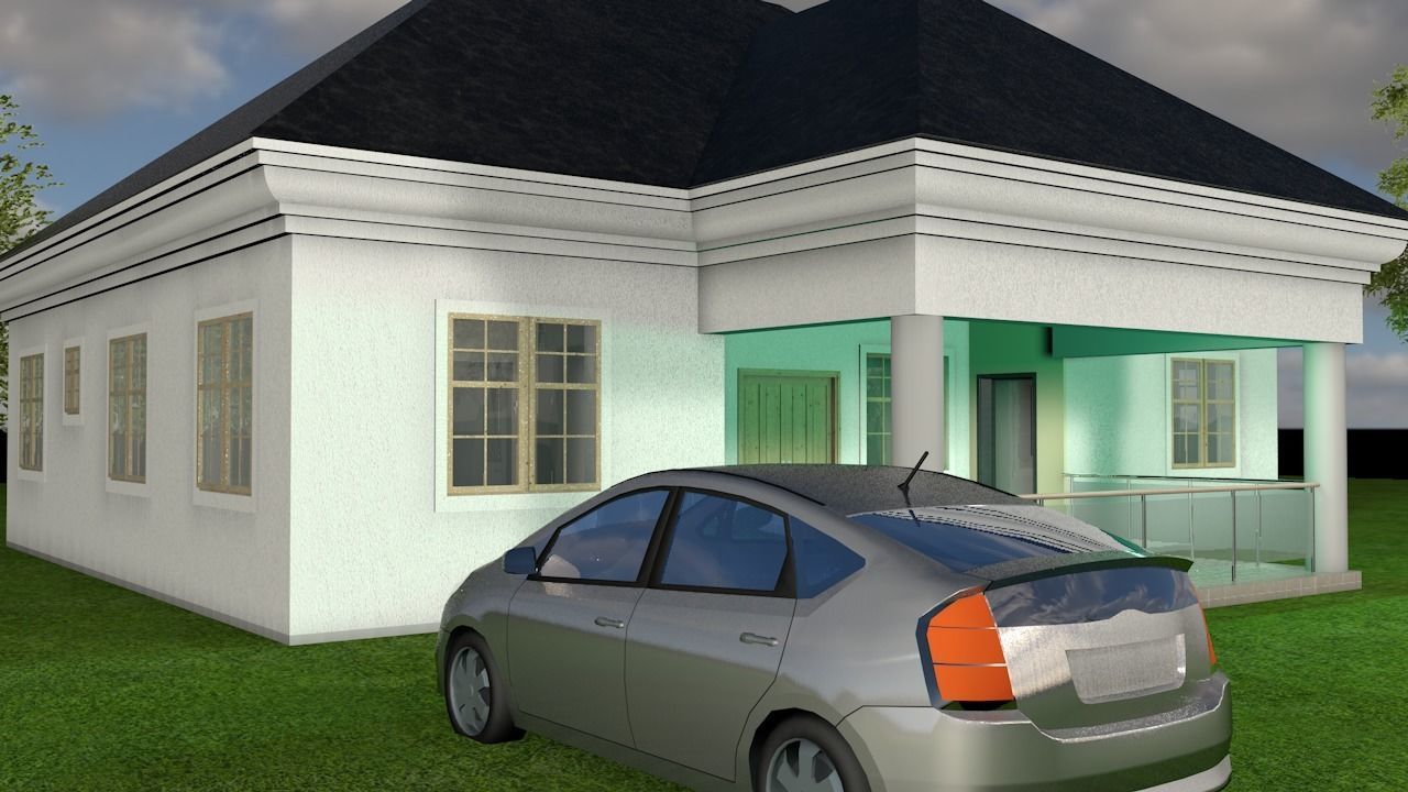 MODERN HOUSE 3D model_2