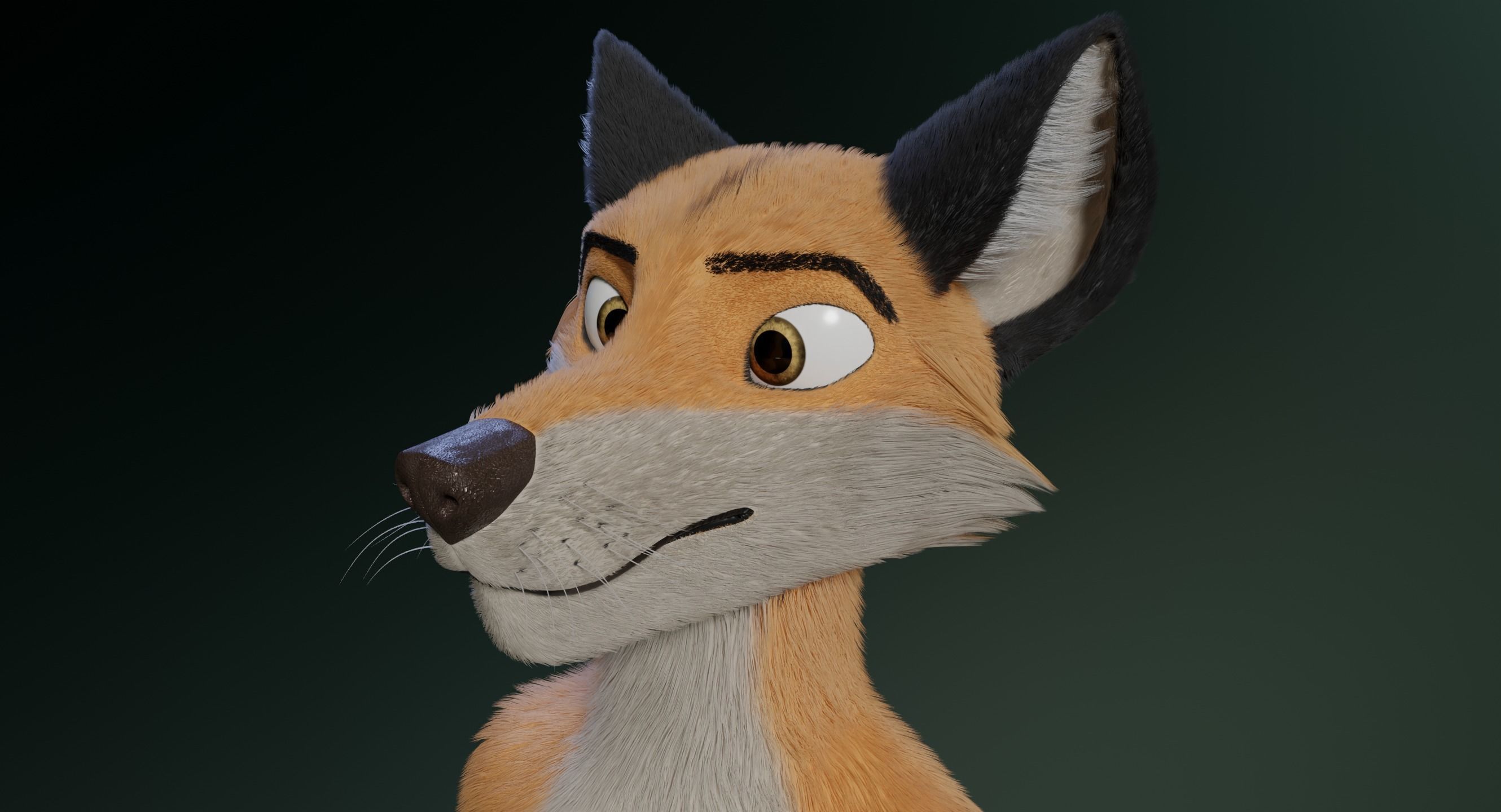 Hassun Anthro Fox 3D model_4
