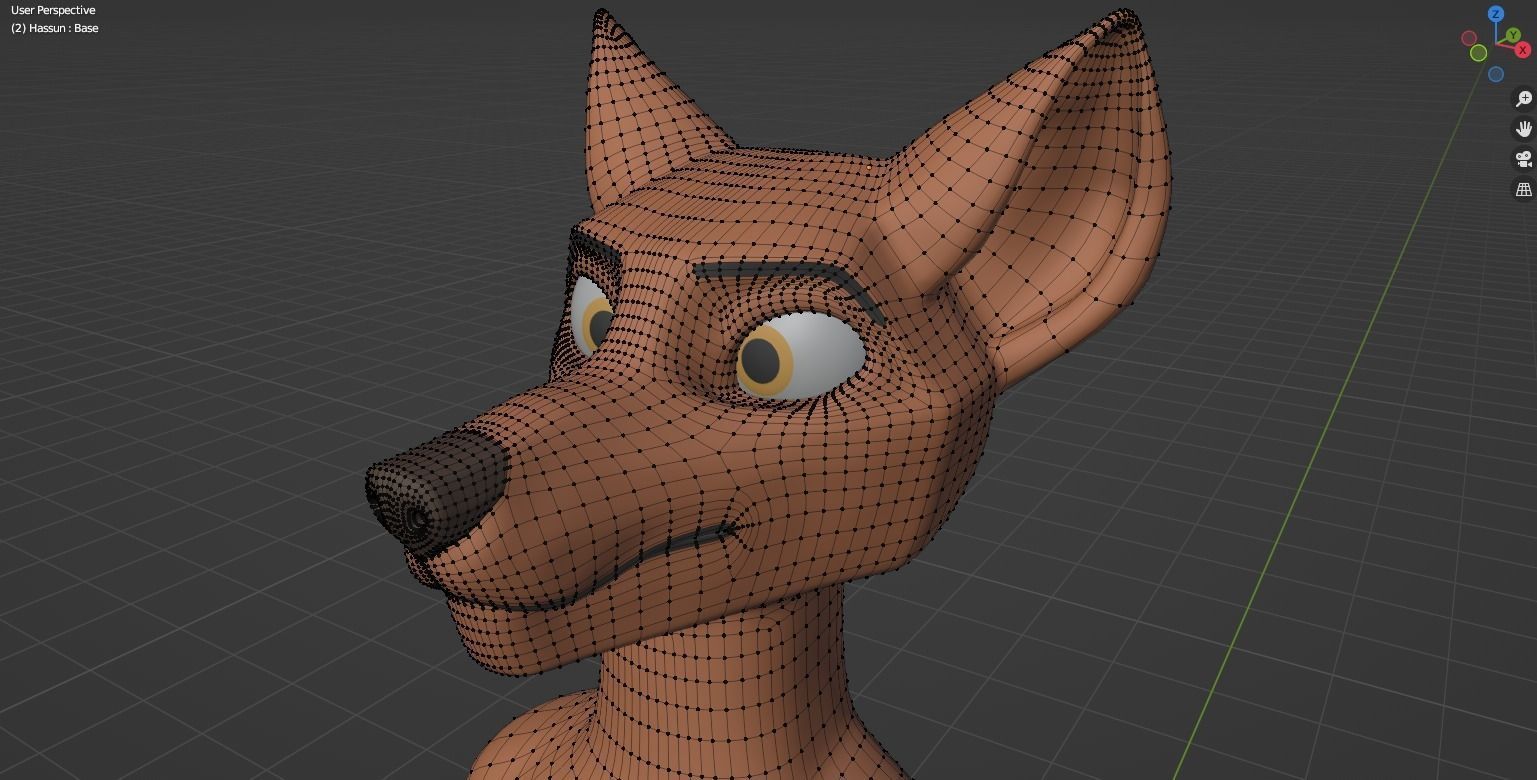 Hassun Anthro Fox 3D model_58