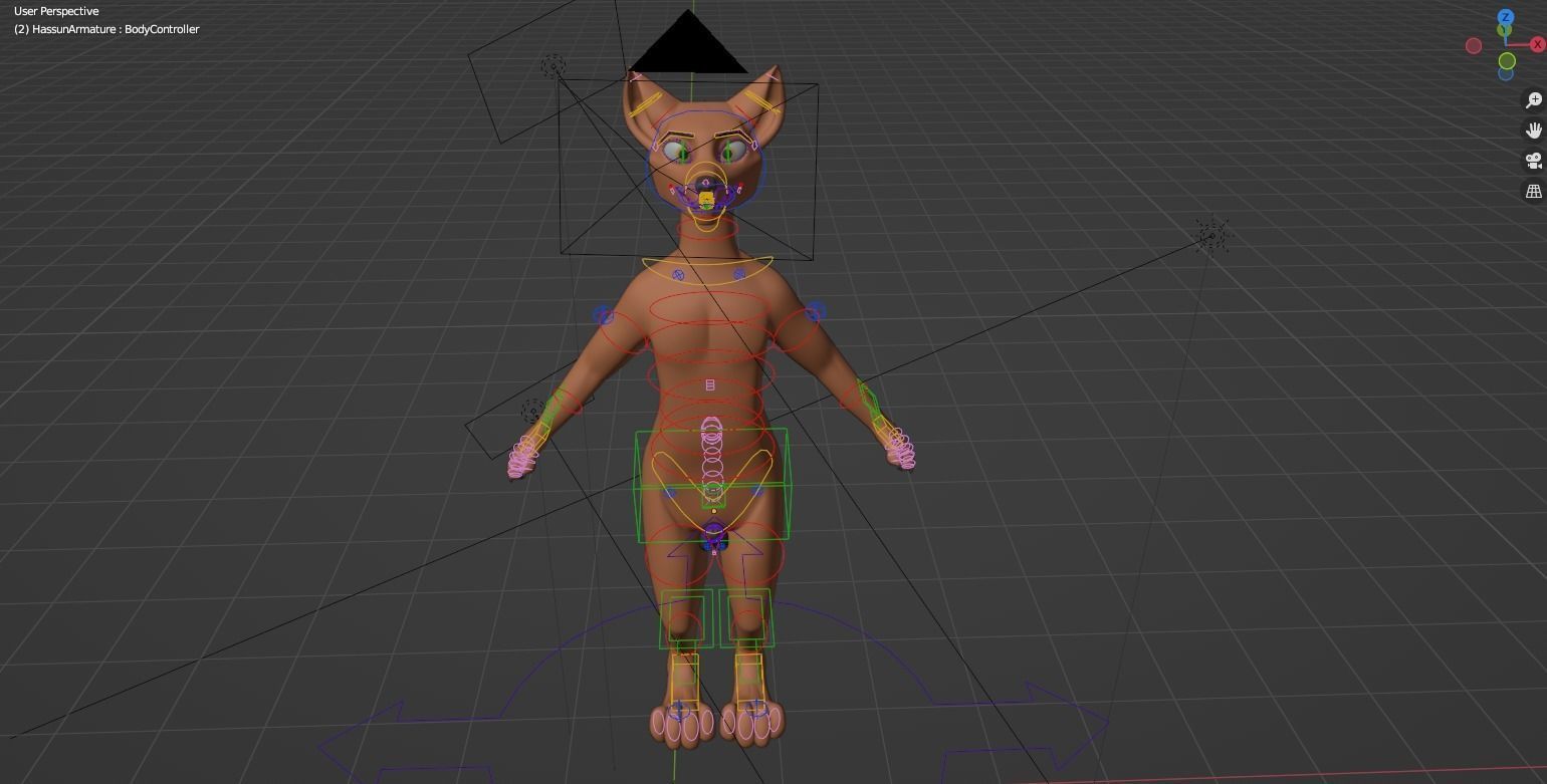 Hassun Anthro Fox 3D model_38