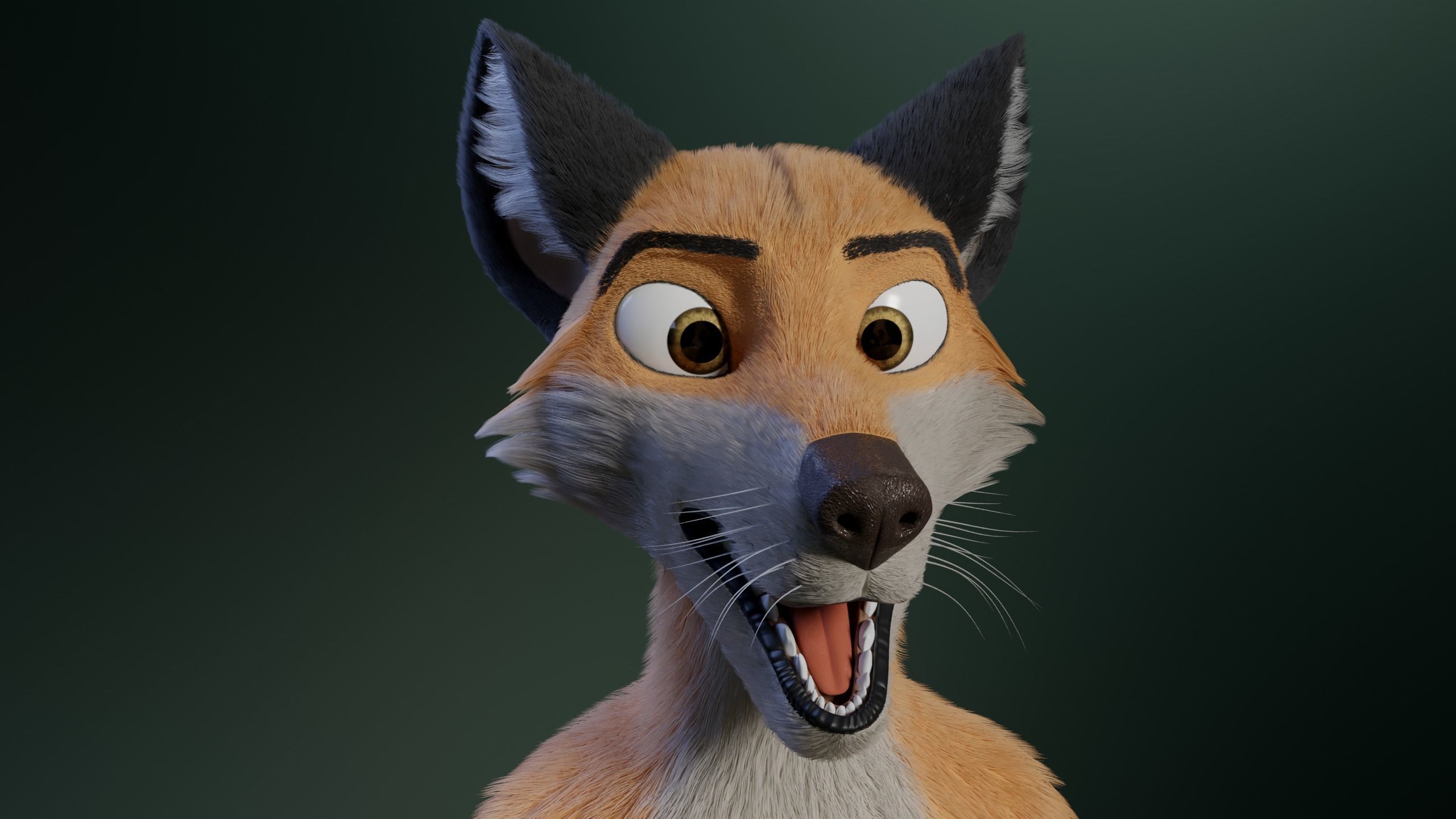 Hassun Anthro Fox 3D model_33