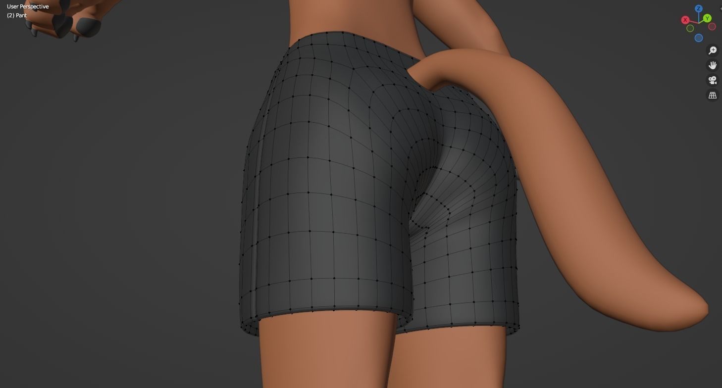 Hassun Anthro Fox 3D model_69