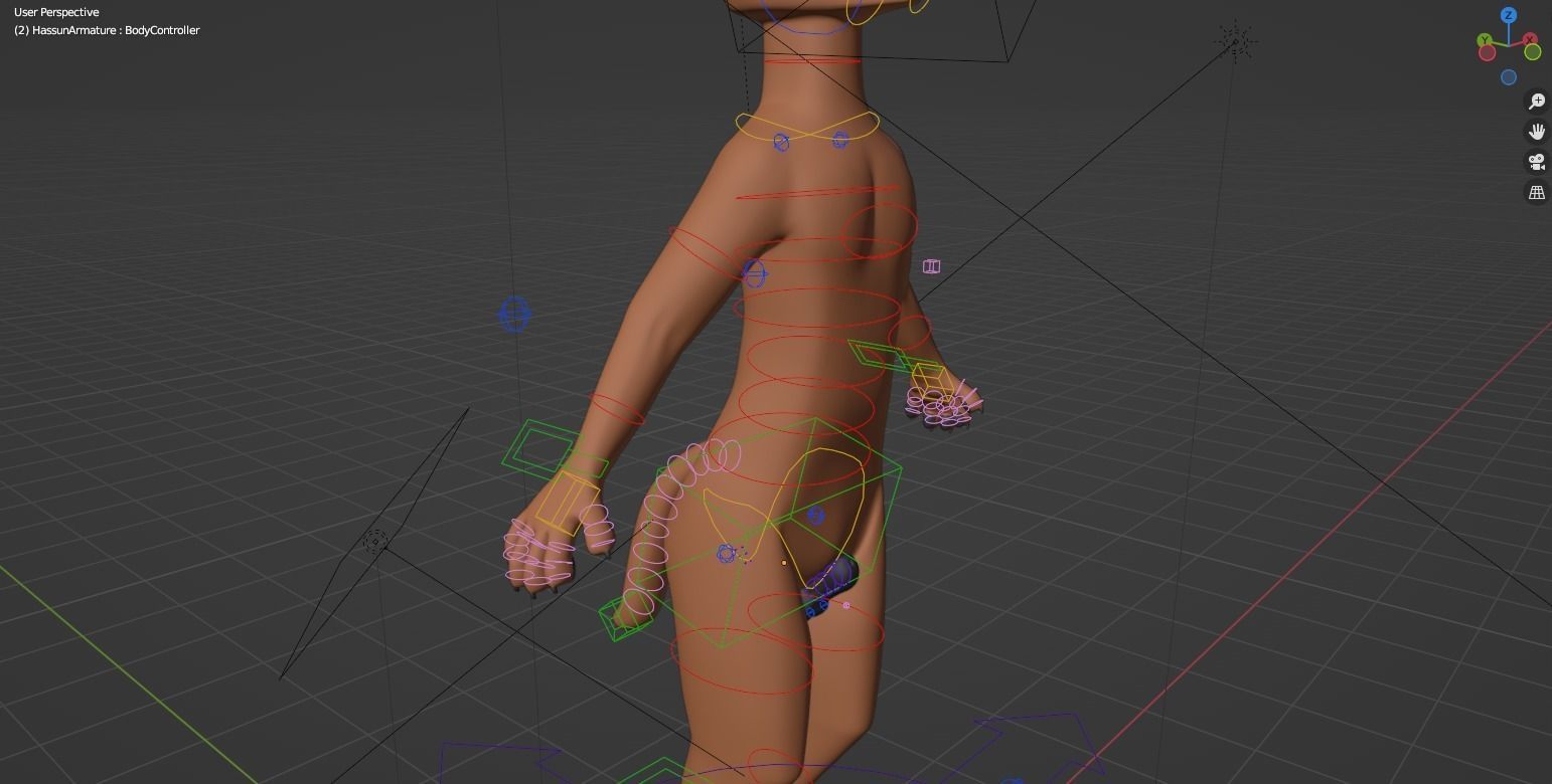 Hassun Anthro Fox 3D model_39