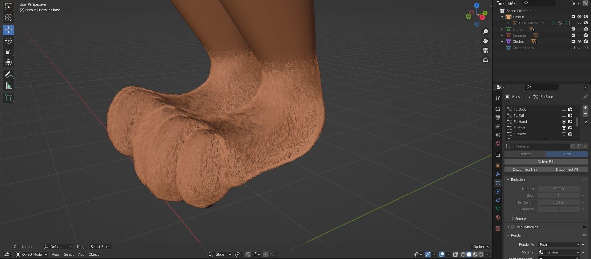 Hassun Anthro Fox 3D model_91