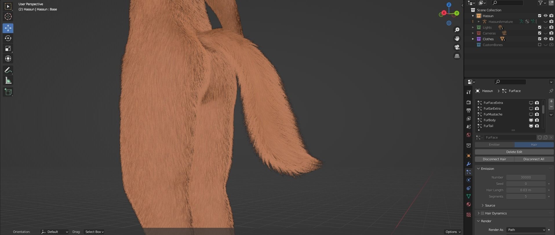 Hassun Anthro Fox 3D model_89