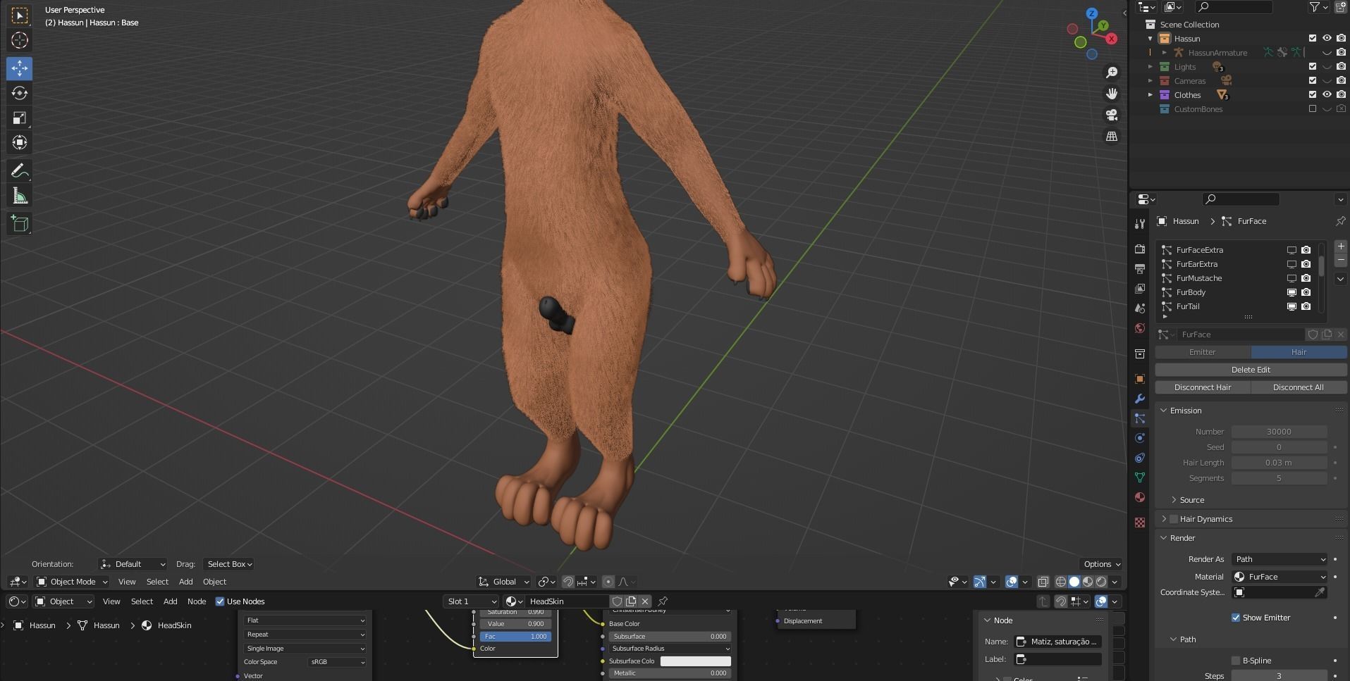 Hassun Anthro Fox 3D model_88