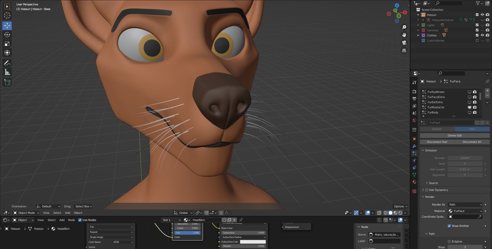 Hassun Anthro Fox 3D model_87