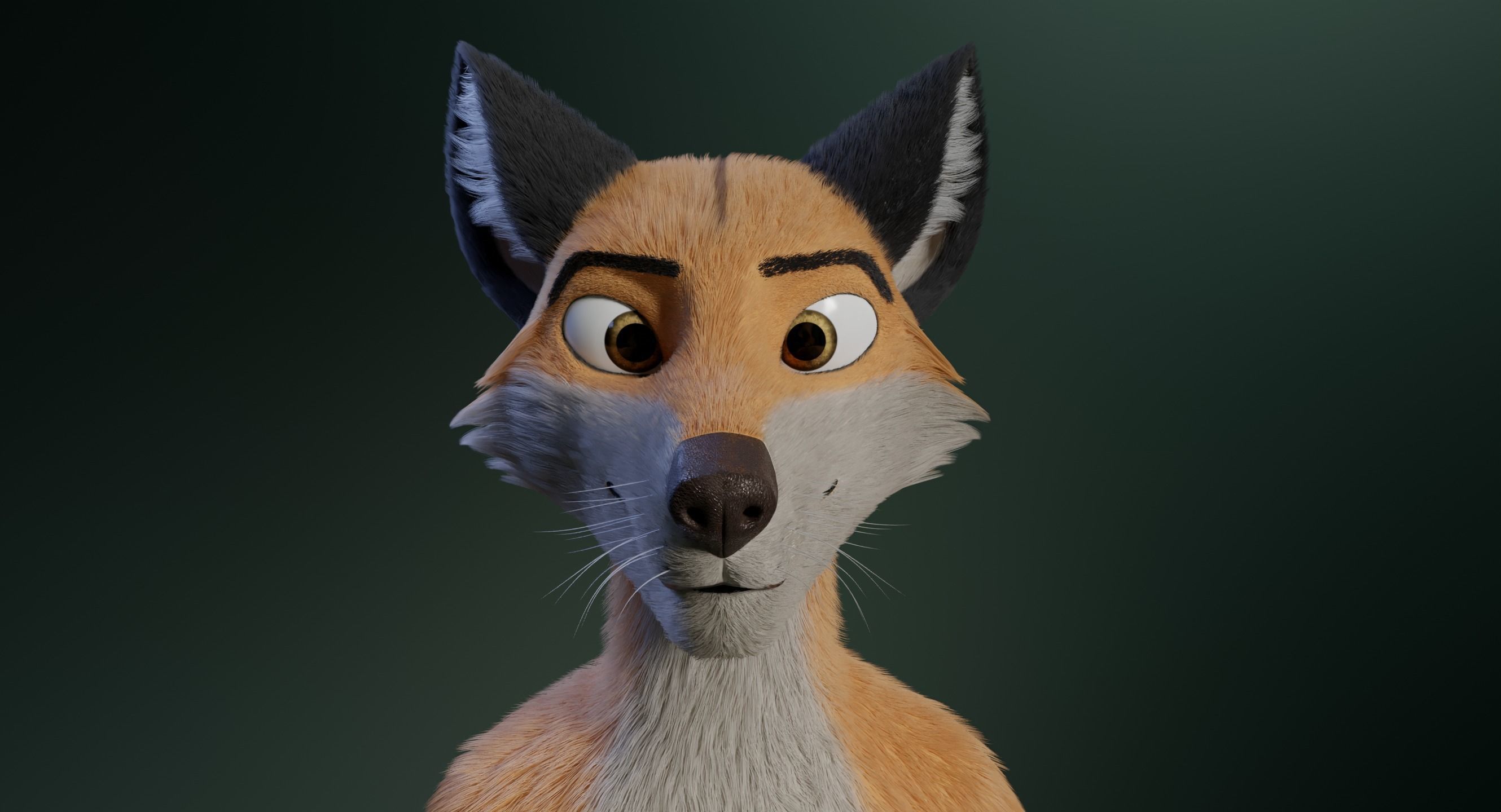 Hassun Anthro Fox 3D model_3