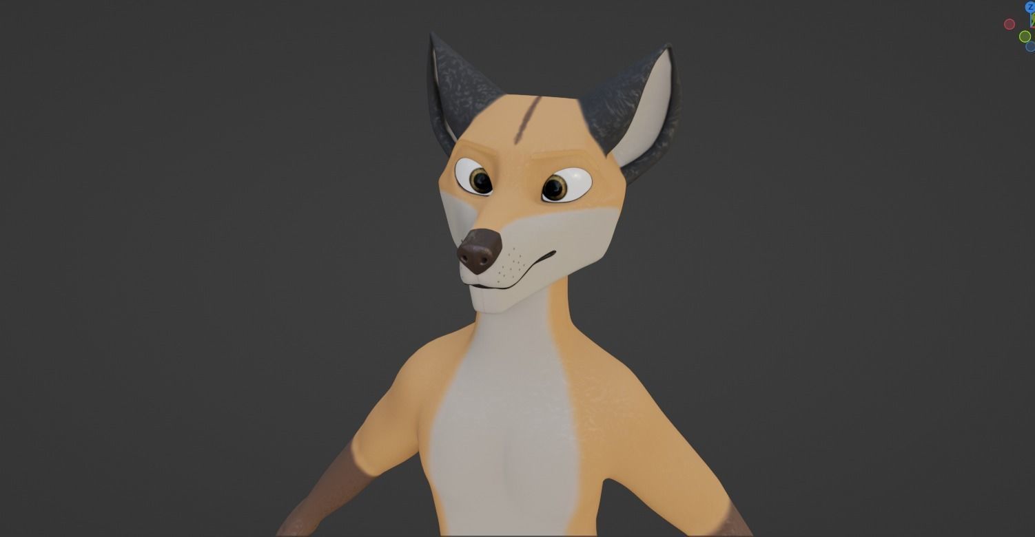 Hassun Anthro Fox 3D model_48