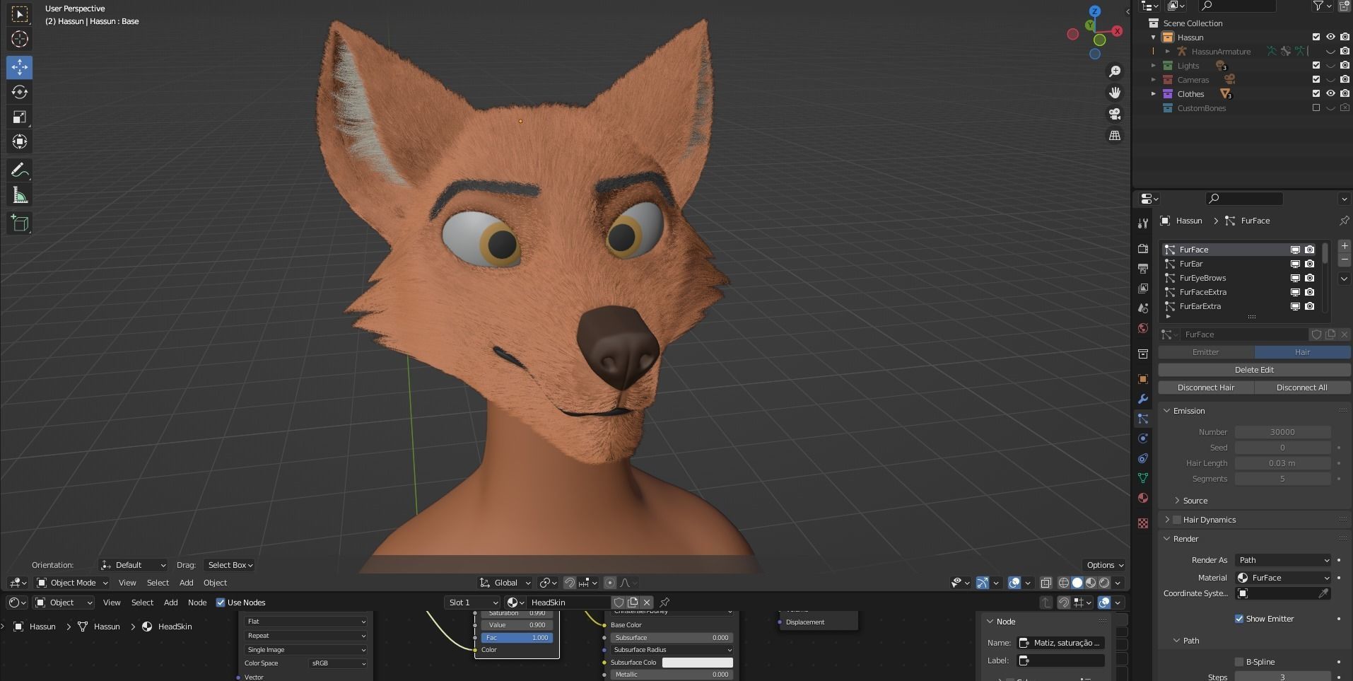 Hassun Anthro Fox 3D model_85