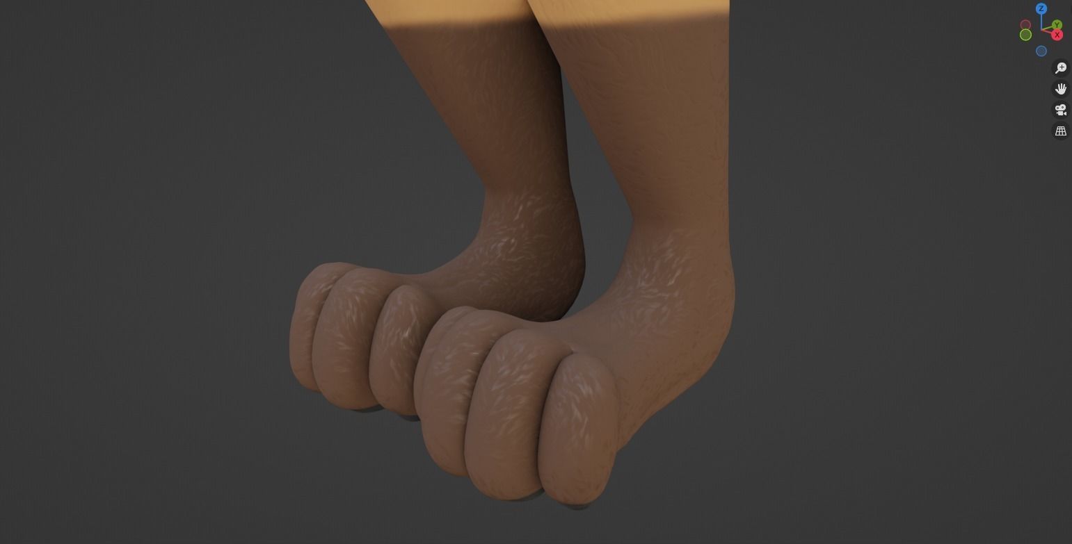 Hassun Anthro Fox 3D model_52