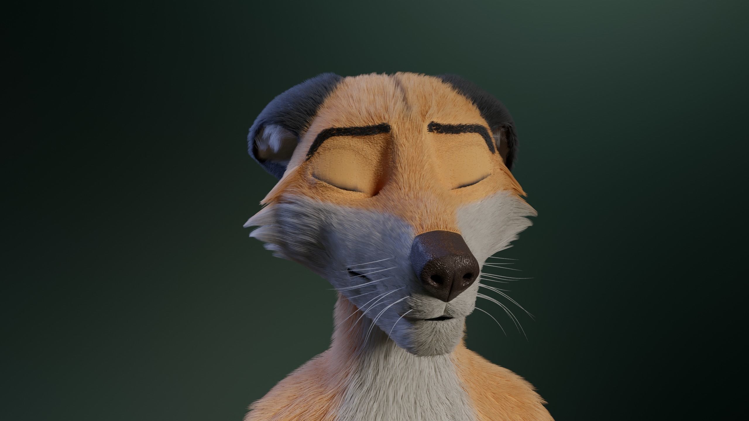 Hassun Anthro Fox 3D model_35