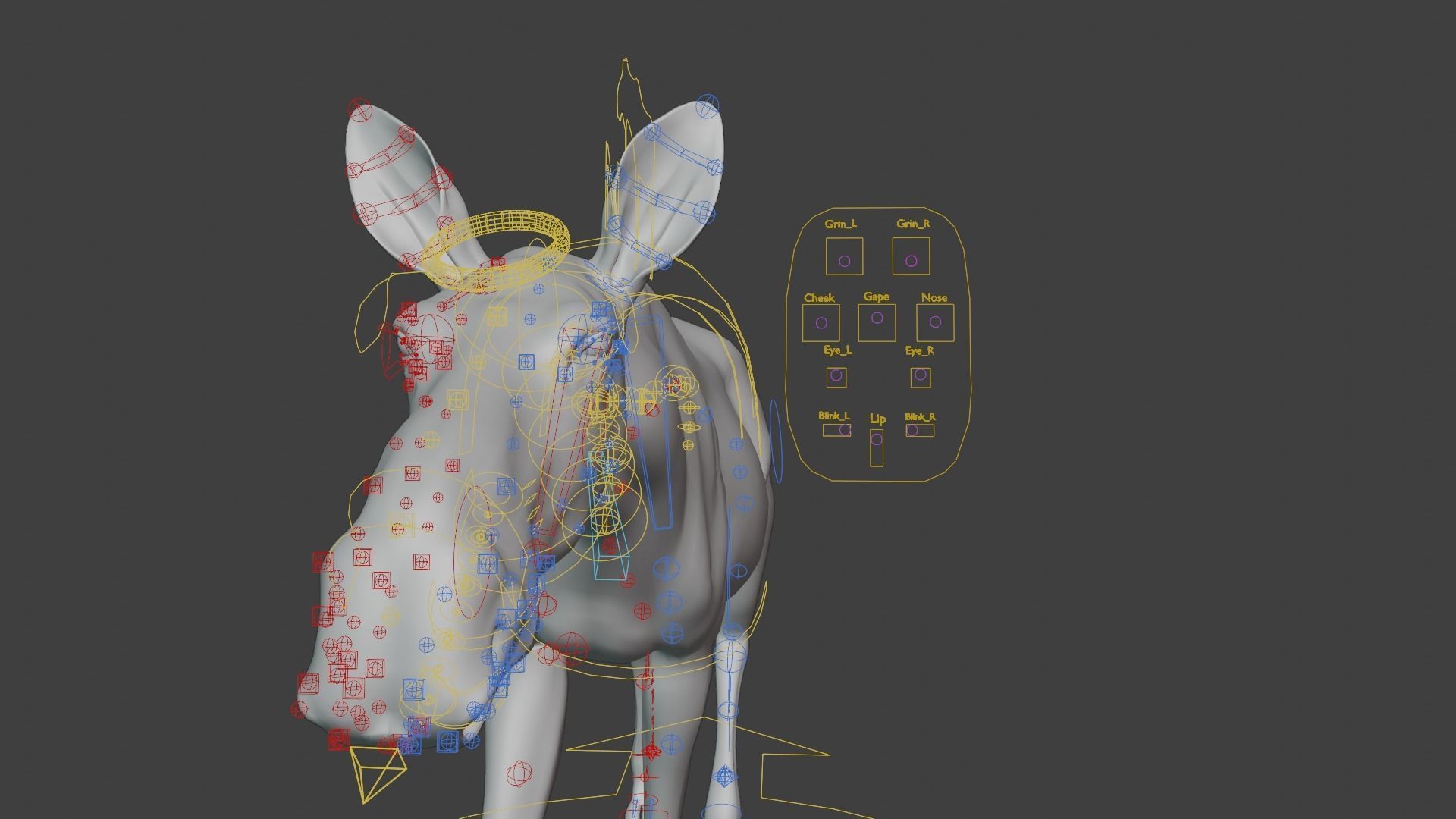 Moose Female Animated VFX Grace 3D model_13