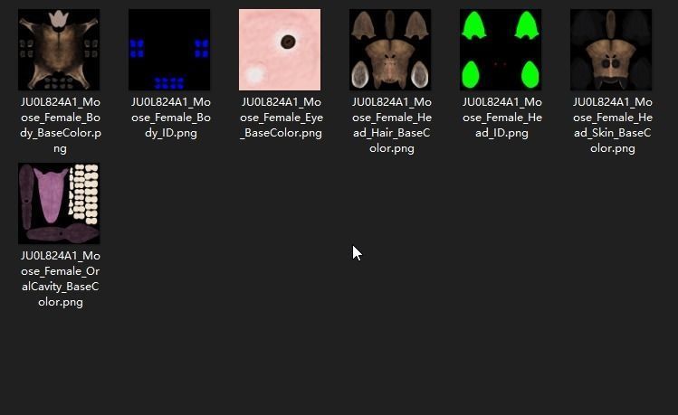 Moose Female Animated VFX Grace 3D model_16