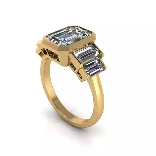 Filip Emerald Diamond Ring