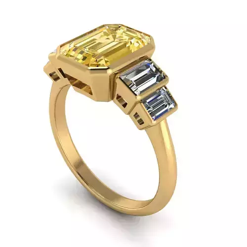 Vearragio Emerald Cut Ring