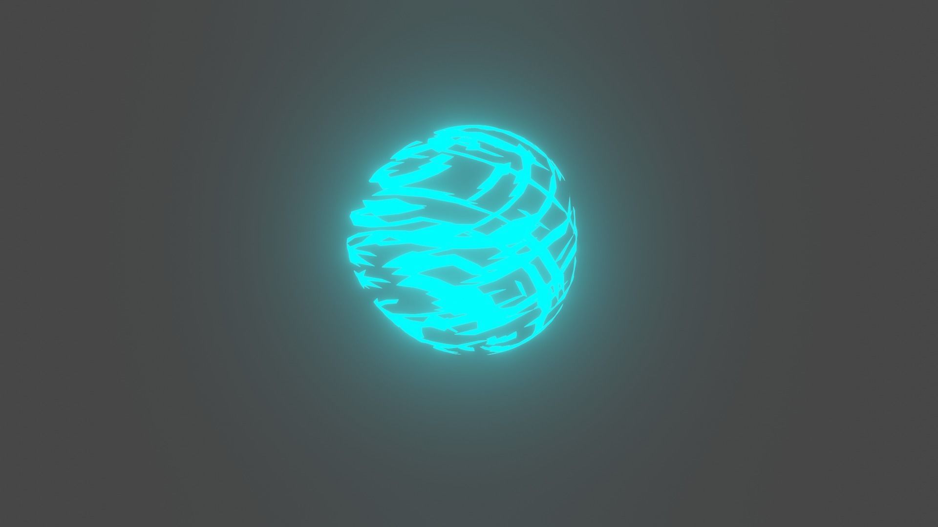 Crystal ball Low-poly 3D model_4