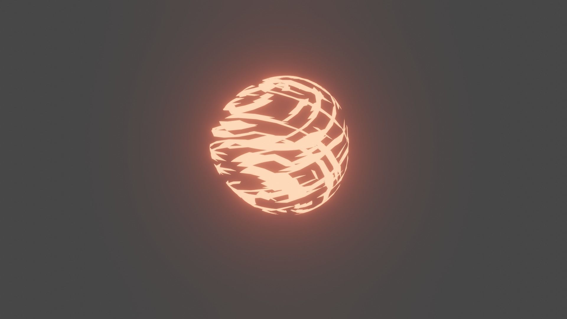 Crystal ball Low-poly 3D model_5