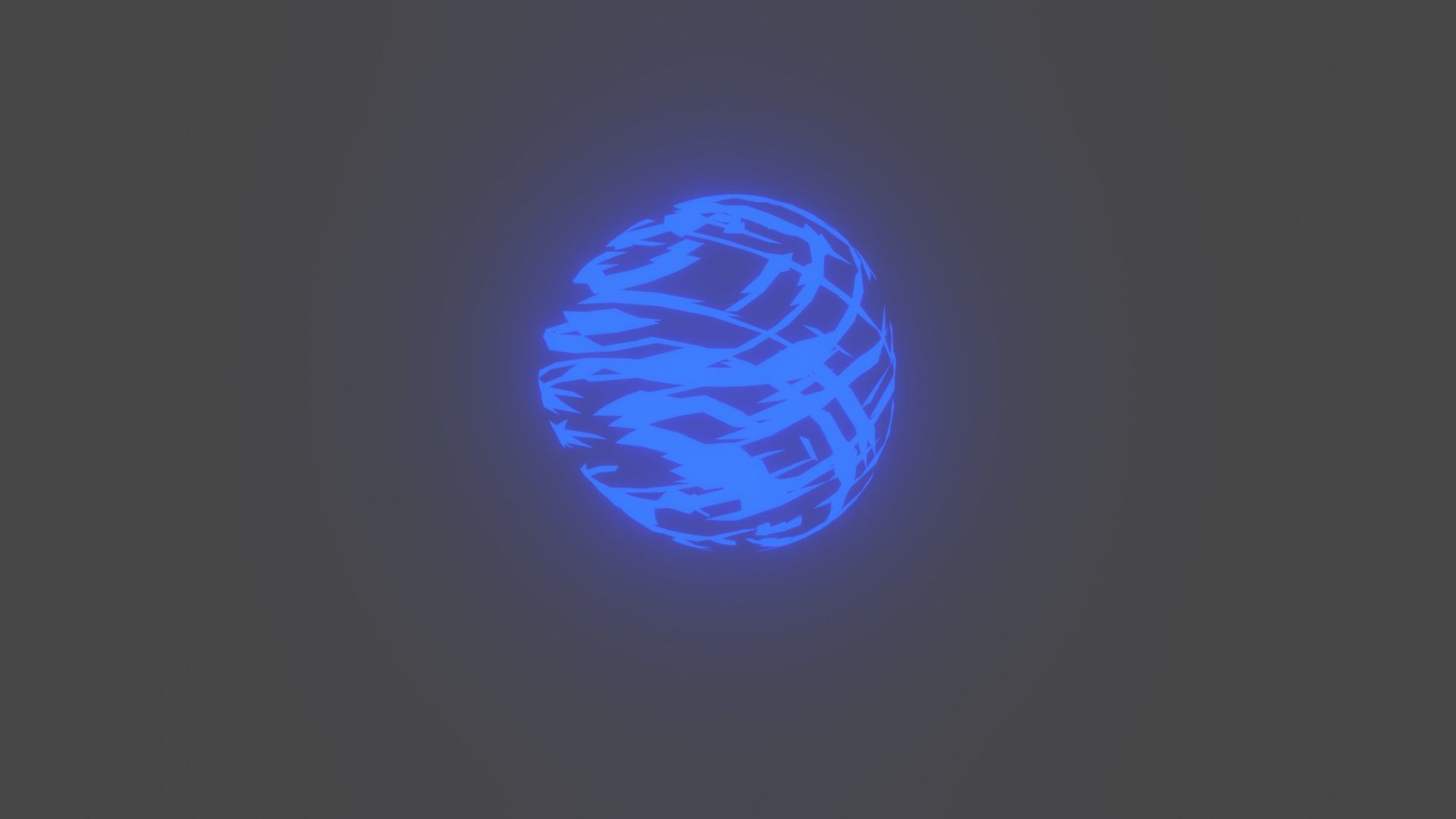 Crystal ball Low-poly 3D model_2