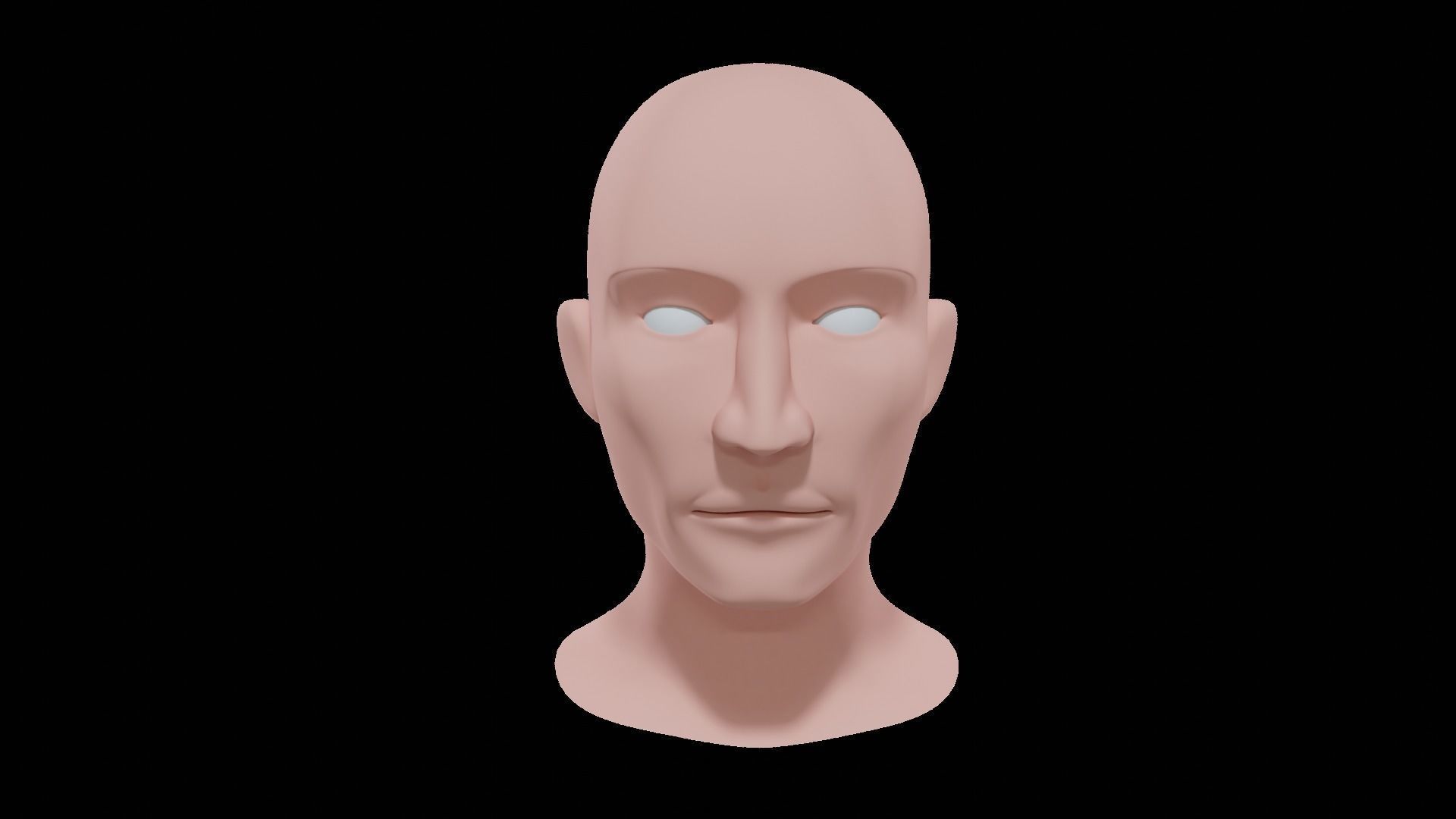 Base Head 03 Free low-poly 3D model_10