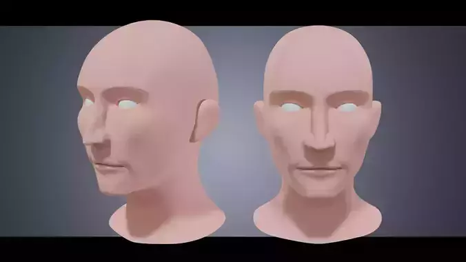 Base Head 03 Free low-poly 3D model