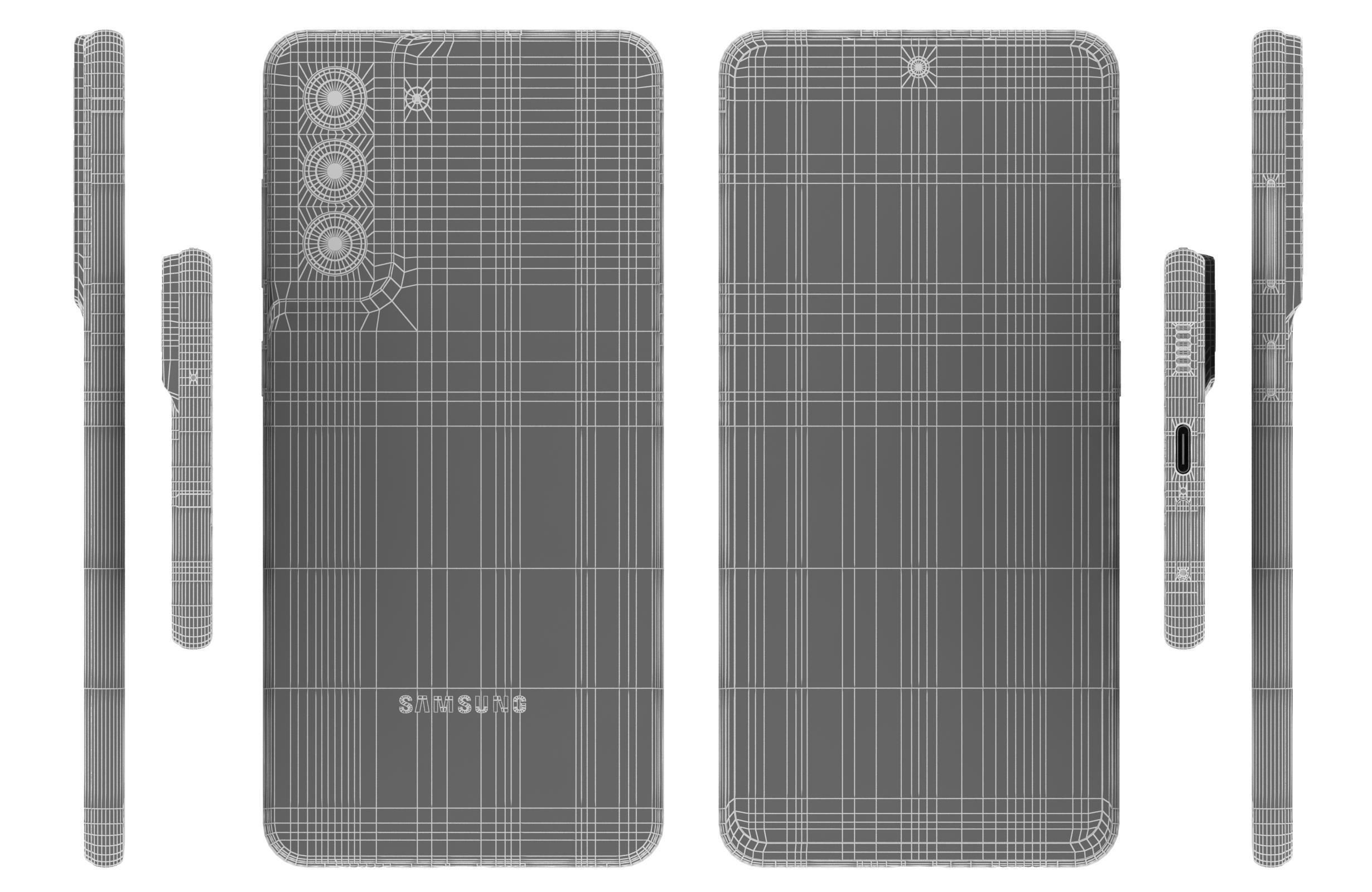 Samsung Galaxy S21 FE 5G Graphite 3D model_16
