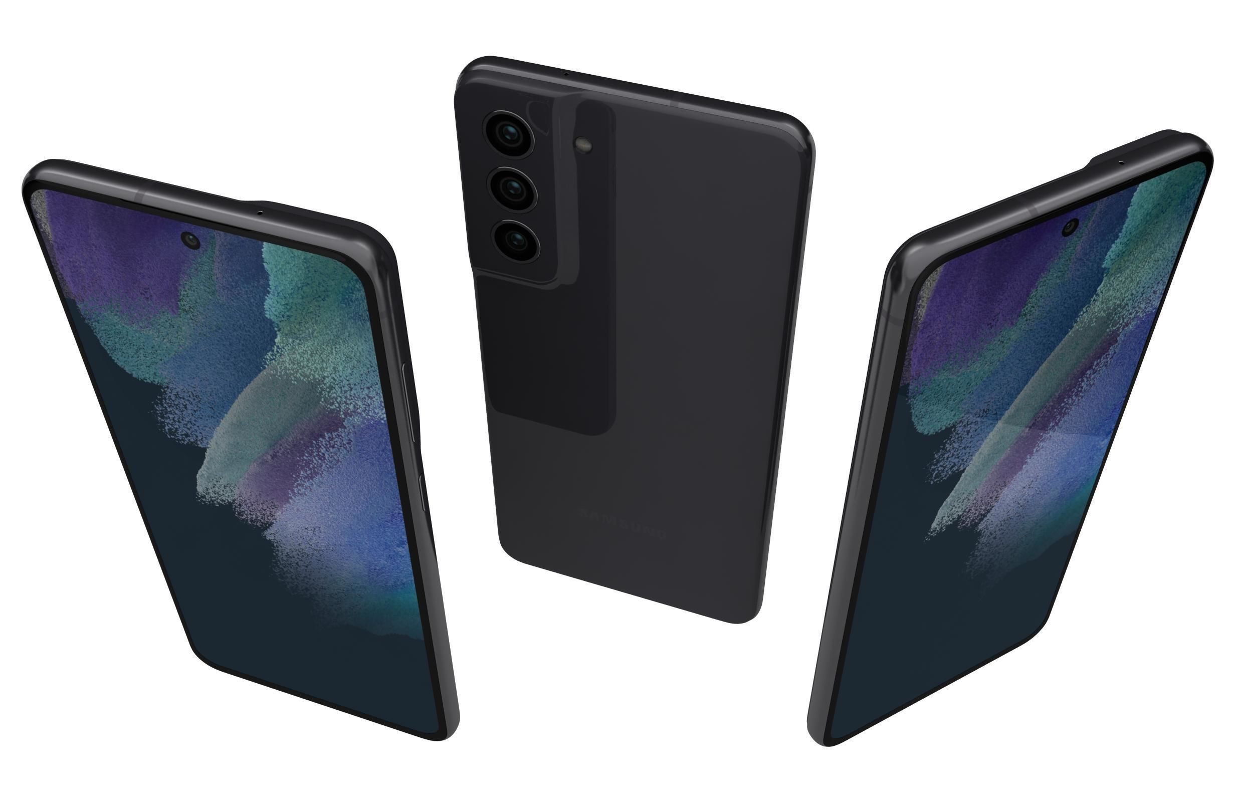 Samsung Galaxy S21 FE 5G Graphite 3D model_1