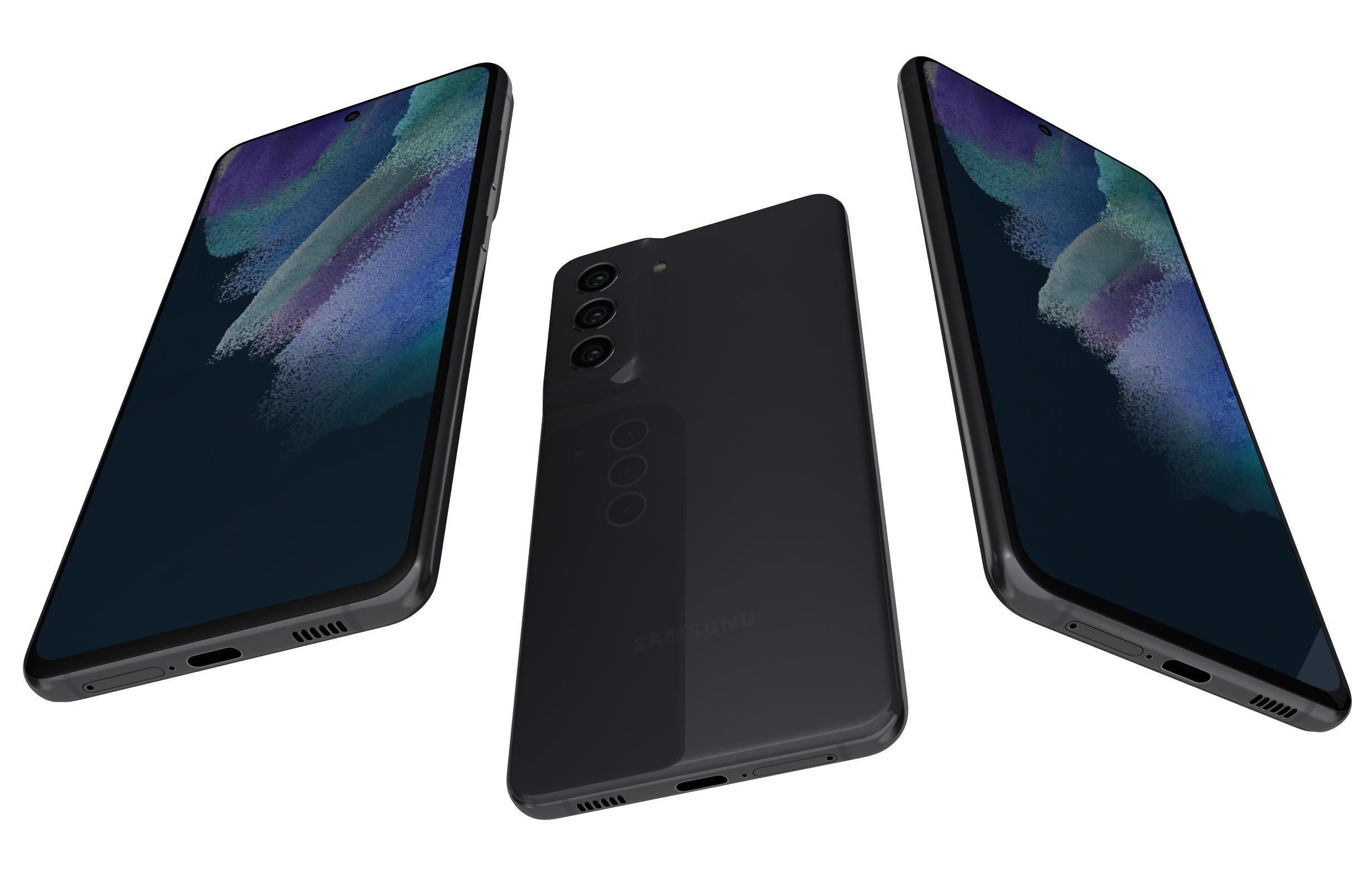 Samsung Galaxy S21 FE 5G Graphite 3D model_2