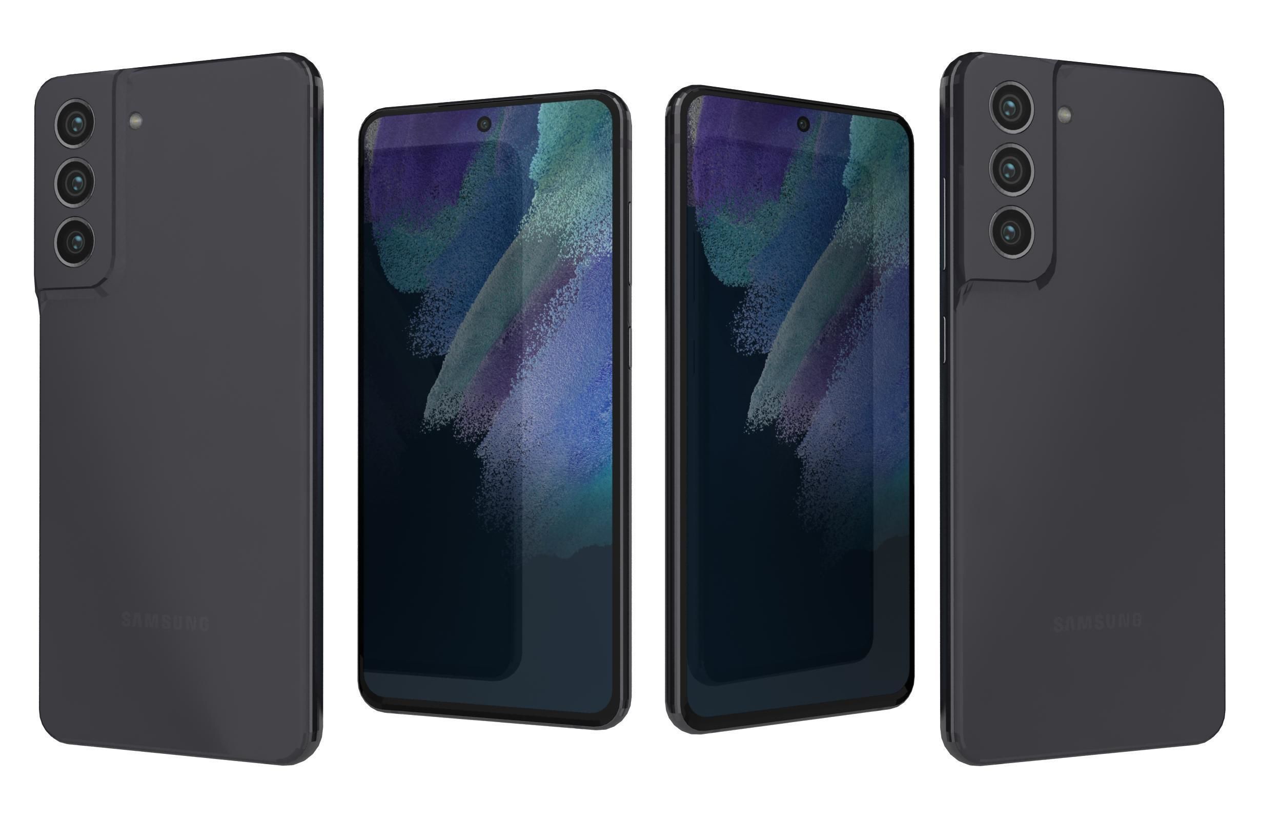 Samsung Galaxy S21 FE 5G Graphite 3D model_3