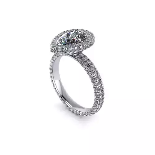 Jared Robinson Pear Diamond Ring