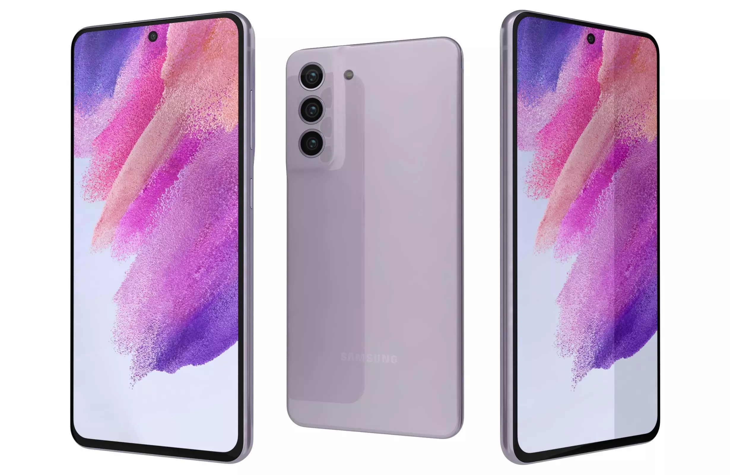 Samsung Galaxy S21 FE 5G Lavender 3D model_0