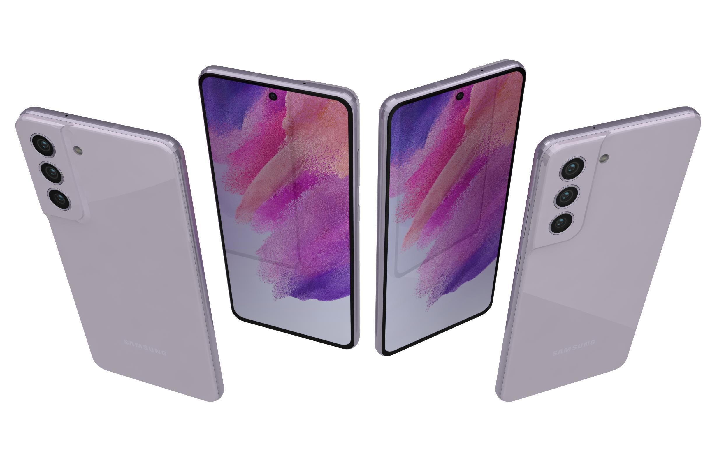 Samsung Galaxy S21 FE 5G Lavender 3D model_4