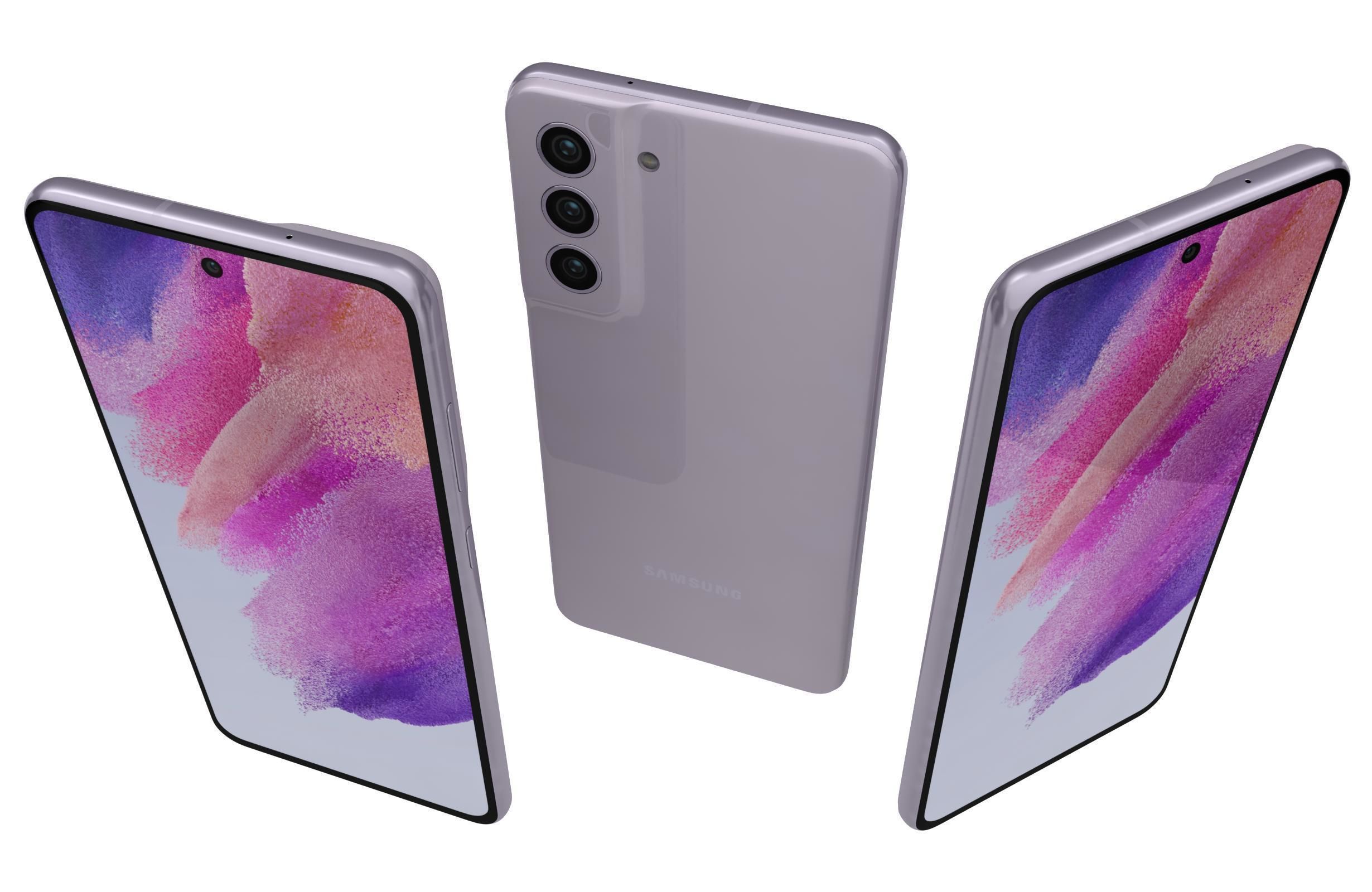 Samsung Galaxy S21 FE 5G Lavender 3D model_2